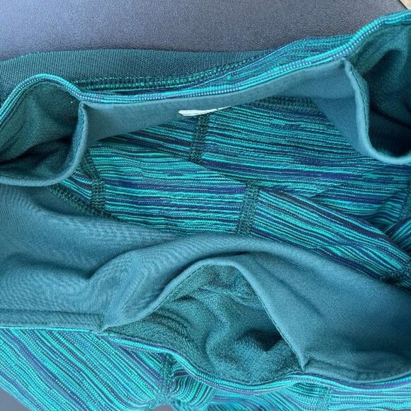 Lululemon Inspire 25" Legging Size 4 Cyber Jungle Hero Blue/Deep Green - Picture 6 of 11